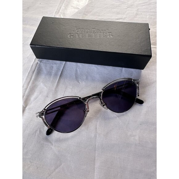 Jean Paul Gaultier Sourcil Sunglasses Silver Metal main image 6